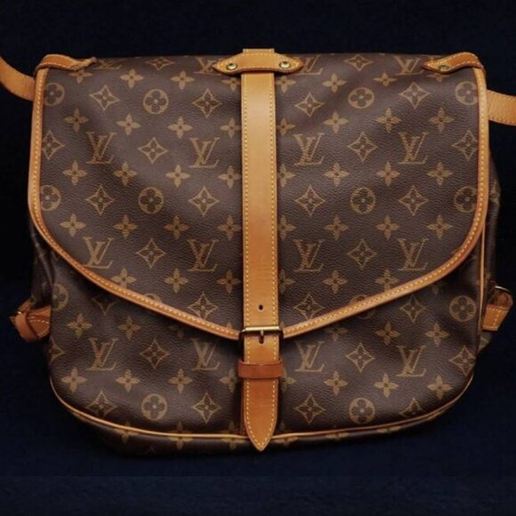 🔥LARGE🔥 Authentic Louis Vuitton Saumur 35 Crossbody Shoulder Bag Boho Soho - Picture 6 of 15